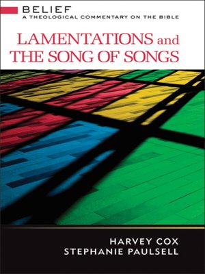 cover image of Lamentations and Song of Songs